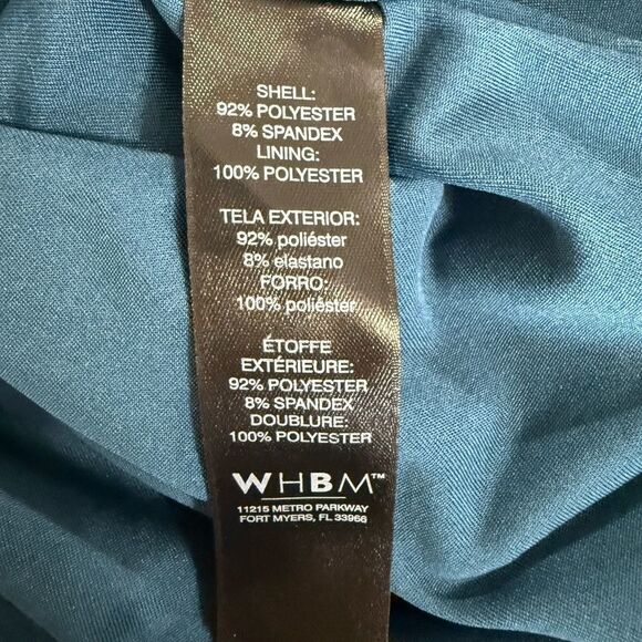 WHBM Teal Sleeveless Halter Top Size Small - Picture 7 of 8